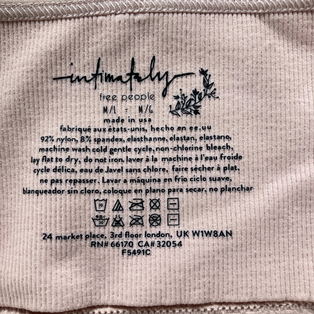 Intimately Free People Ali low back seamless bra m/l - Picture 3 of 3